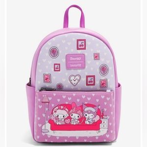 Loungefly My Melody & Kuromi Slumber Party Mini Backpack